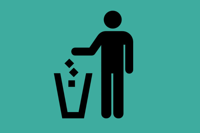 Wilden Müll entfernen