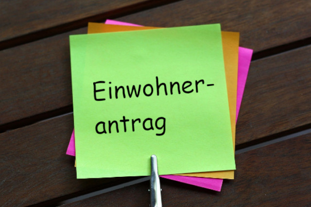 Einwohnerantrag stellen